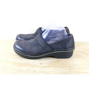 Dansko Clogs 40 Womens 9 Black Canvas Vegan Shoes Mules Comfort